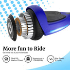 GOTRAX Hoverboard, 200W Motor, 6.5 inch LED Wheels, Blue - FX3