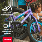 Huffy 16" Sea Star Girls’ Kids’ Bike, Fits Riders 42”-48”, EZ Build, Amethyst