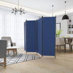 GOJOOASIS Room Divider, 4-Panel Folding Privacy Screen, 88in Portable Separating with Metal Feet, Partition Room Dividers