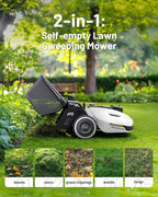 Mammotion YUKA Mini 500H Robotic Lawn Mower, 0.12 Acre, White - 500H