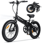 isinwheel Electric Bike Adult 500W 20 MPH 45+ Mile Range 20 inch Folding - U5-W