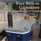 Coleman Classic Series Insulated Wheeled Cooler, 100-Quart, Rock Grey - Wheeled