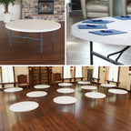 Lifetime 72-Inch Round Folding Table, White Granite, 12 Pack - 82673