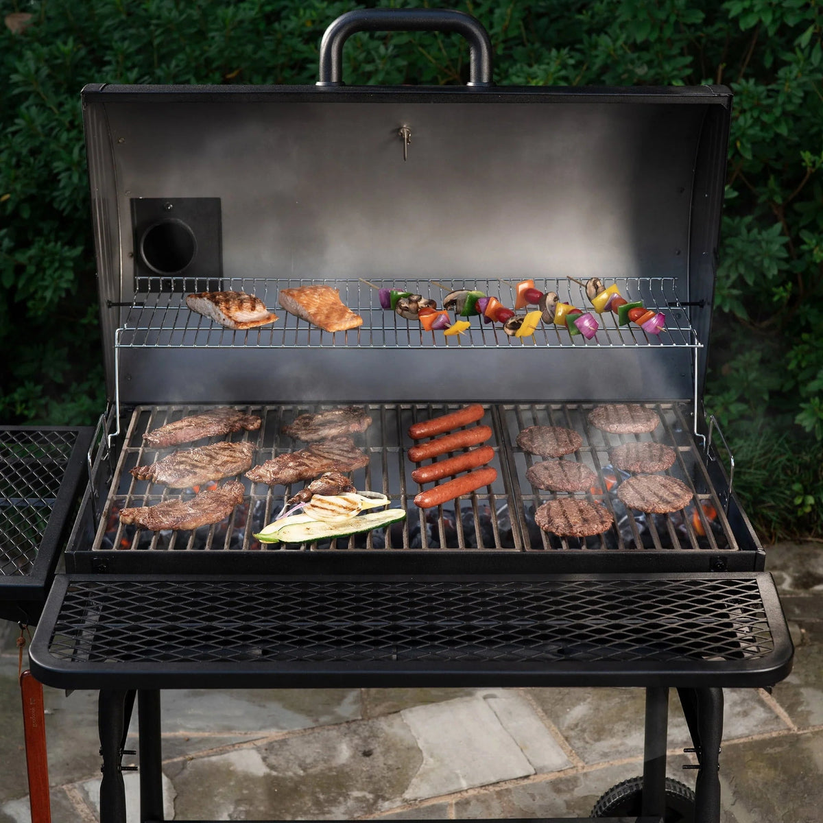 Char-Griller Pro Deluxe XL Charcoal Barrel Grill - 3737