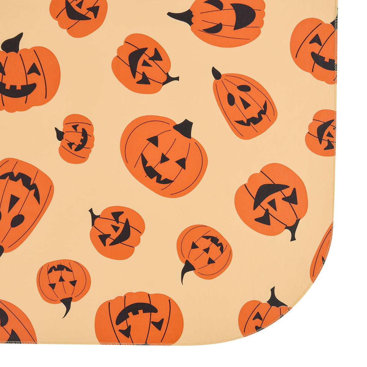 Way To Celebrate Halloween PEVA Tablecloth, Indoor & Outdoor Table 60" x 84" - Pumpkin Toss