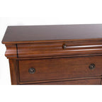 8 Drawer 64in W Double Dresser With Mirror - 80in H x 18in D