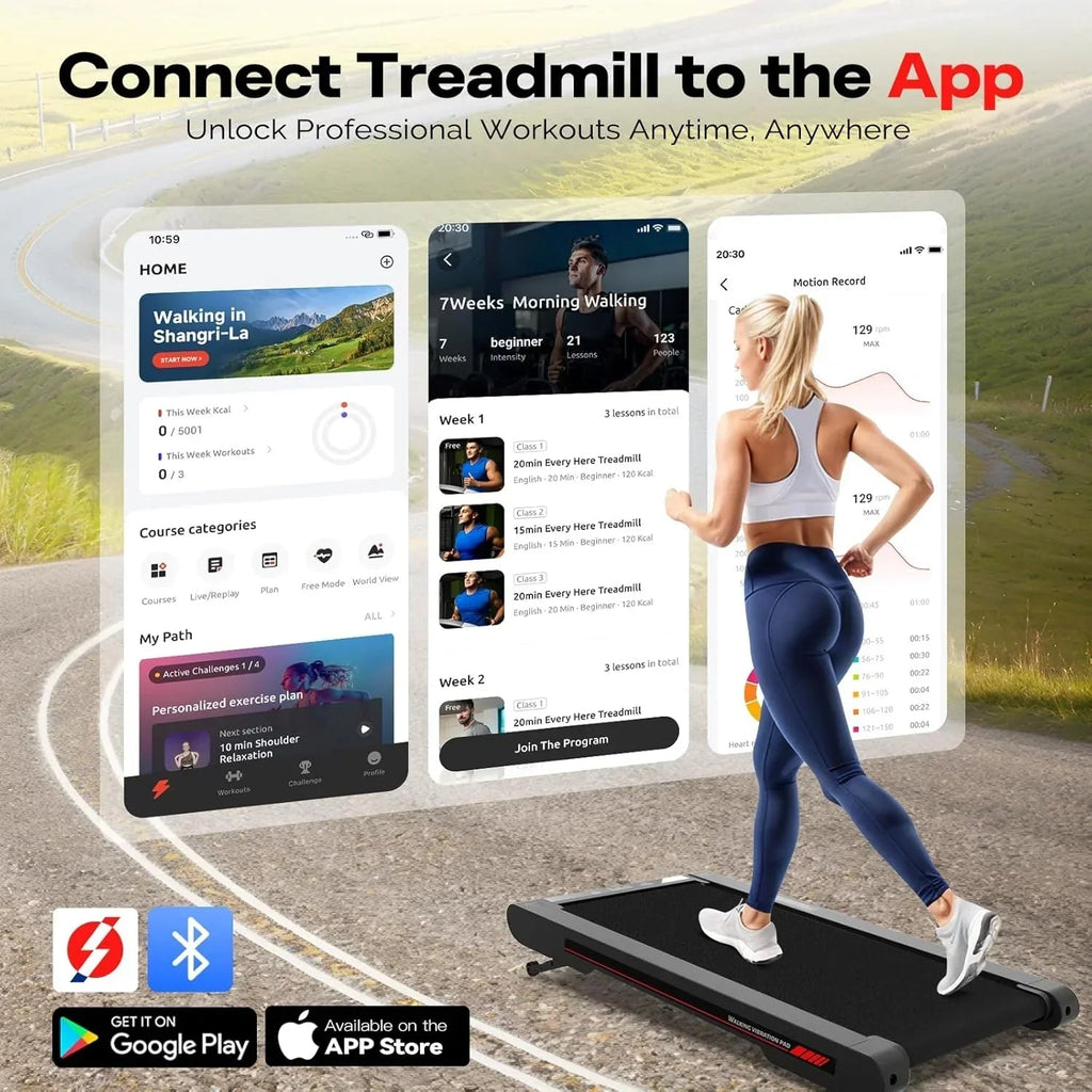 Sperax 3 In 1 Under Desk Walking Treadmill Pad With App