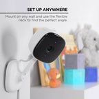 Merkury Smart Indoor Camera 1080p - Wi-Fi Security Cam with Night Vision, White (2-Pack)