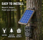 Stealth CAM Sol-Pak Solar Battery Pack, 12V Solar Power Panel, Compatible