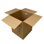 Uboxes Moving Boxes with Handles, 10 Premium Large, 18 x 18 x 24, Brown