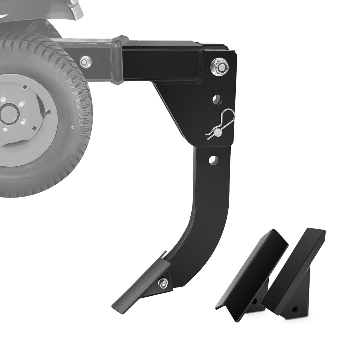 3 Point Trencher Ripper Attachment fit 2" Receivers, Hitch Mounted Ripper for Tractor Lawn Mower ATV UTV, Adjustable Subsoiler Plow with Replacement