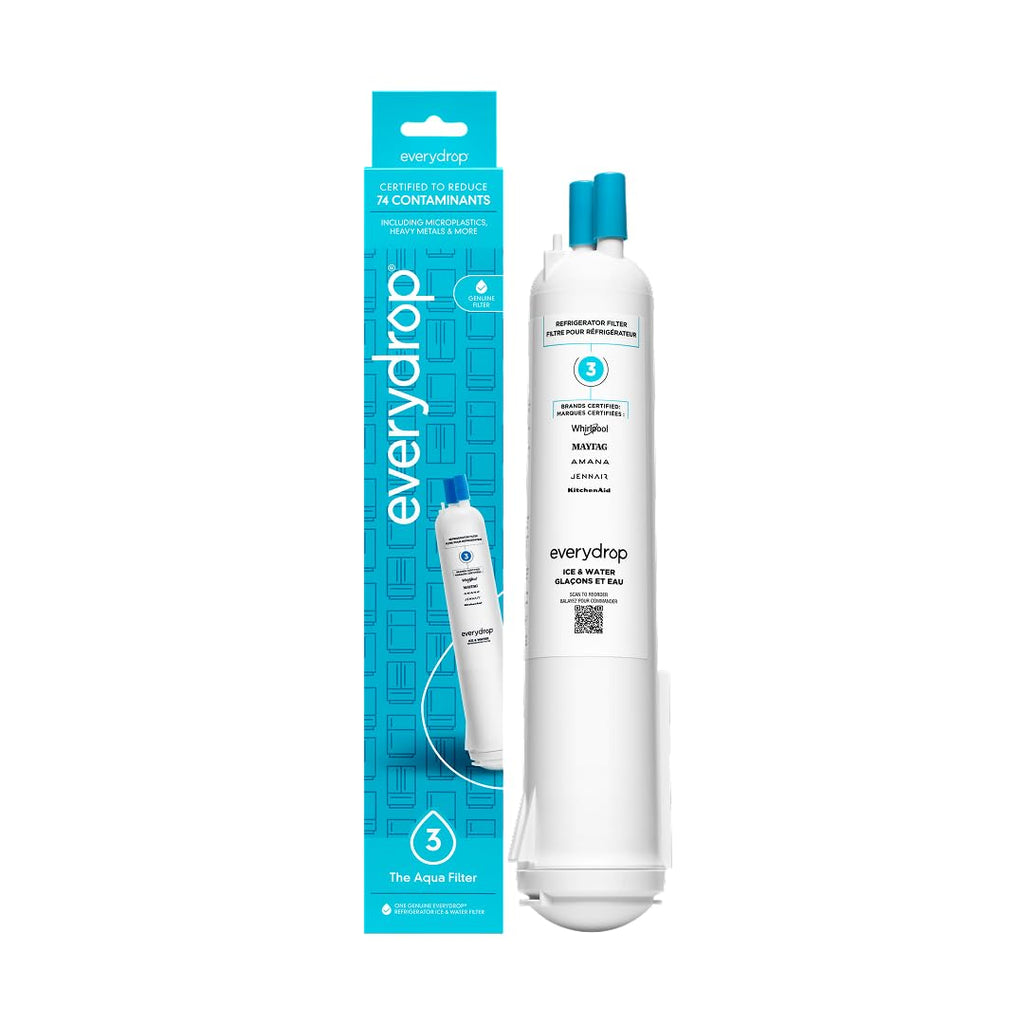 everydrop by Whirlpool Ice & Water Refrigerator Filter 3, Aqua, EDR3RXD1
