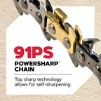 Oregon 18-inch 15 Amp Corded Electric Chainsaw With PowerSharp Self-Sharpening System - CS1500