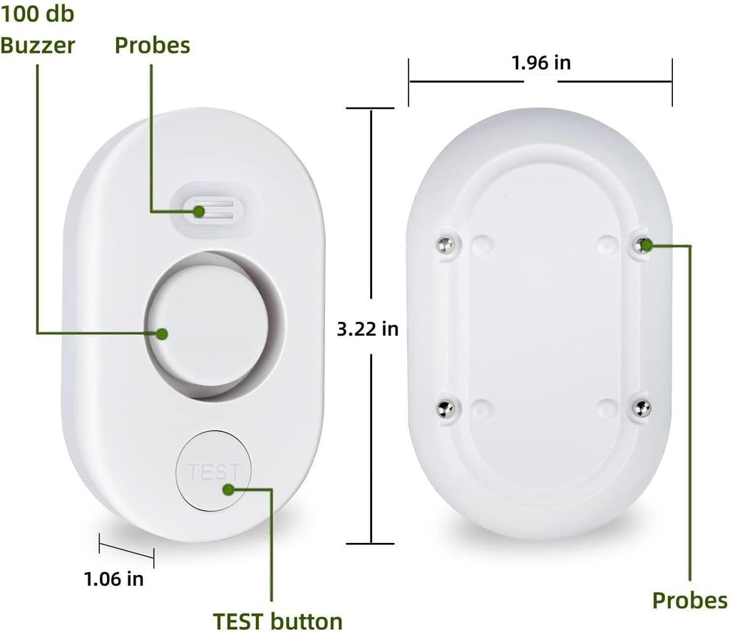 5 Pack Water Leak Detectors for Home, 100dB Water Sensor Alarm for Basement