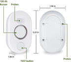 5 Pack Water Leak Detectors for Home, 100dB Water Sensor Alarm for Basement