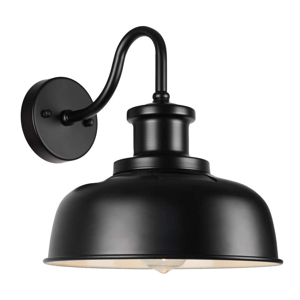 Solar Barn Light for Outside, Dusk to Dawn Outdoor Wall Lights Solar Powered, Farmhouse Exterior Wall Sconce, Industrial Outside Lighting Fixture