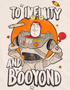 Disney Toy Story Men's Short Sleeve T-Shirt Buzz Alien Beige