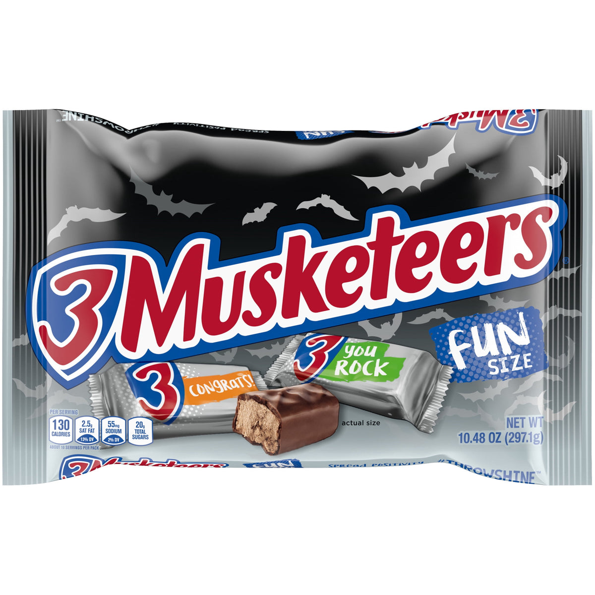 3 Musketeers Fun Size Chocolate Candy Bars - 10.48 oz Bag