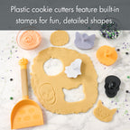 Way To Celebrate Cookie Turner Set with Halloween Cookie Cutters