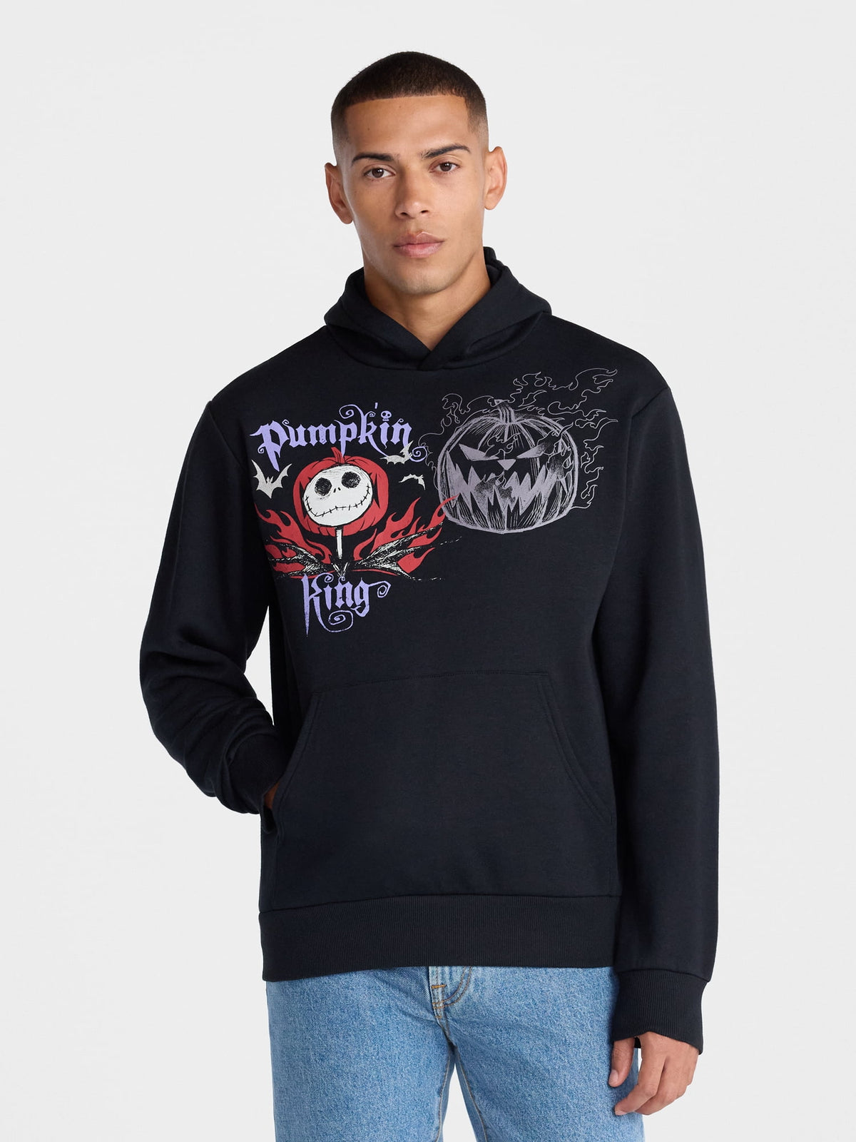 Nightmare Before Christmas Men's and Big Men's Graphic Hoodie Sweatshirt, Sizes XS-5XL