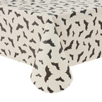 Way To Celebrate Halloween PEVA Tablecloth Indoor & Outdoor Table 60" x 84" - Bat Toss