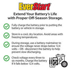 EverStart Platinum AGM Power Sport Battery, Group Size TX14L, 12 V, 200 CCA