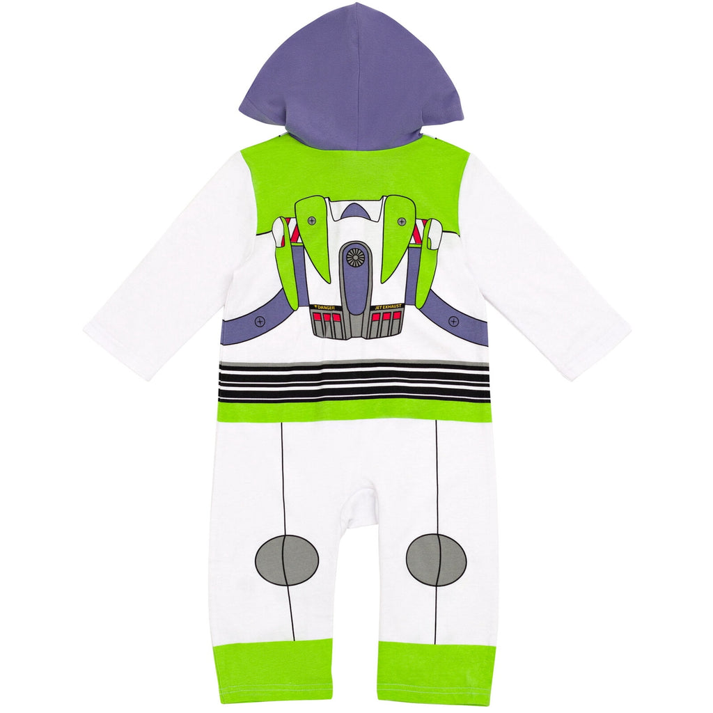 Disney Pixar Toy Story Buzz Lightyear Toddler Boys Zip Up Cosplay Coverall Infant to Little Kid