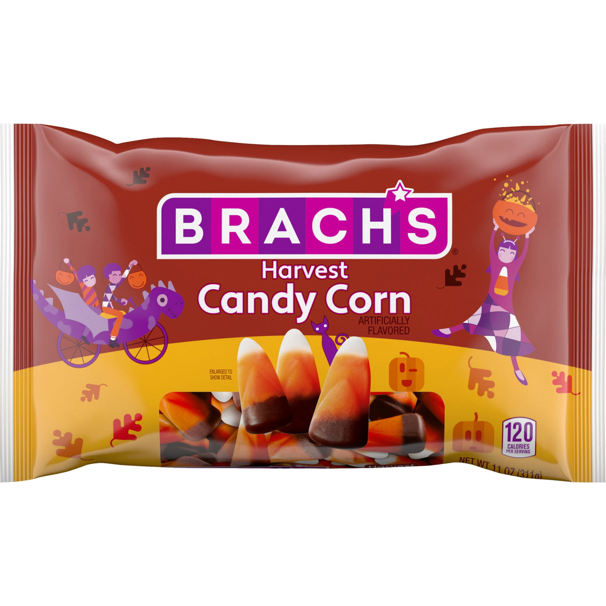 Brach's Harvest Candy Corn, Halloween Candy, Classic Fall Treats, 11 Ounce Bag
