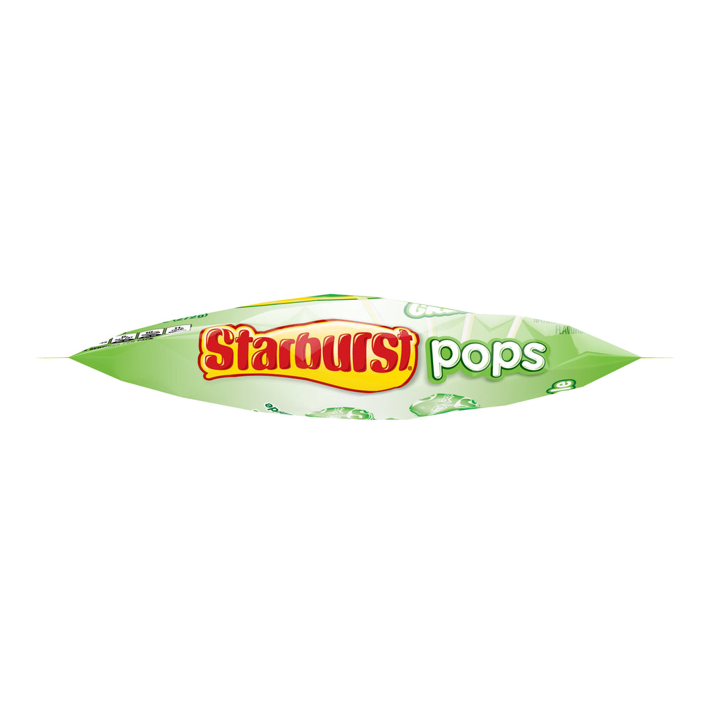 STARBURST Filled Green Apple Lollipops Halloween Hard Party Candy Suckers 9.6 oz. Lay Down Bag