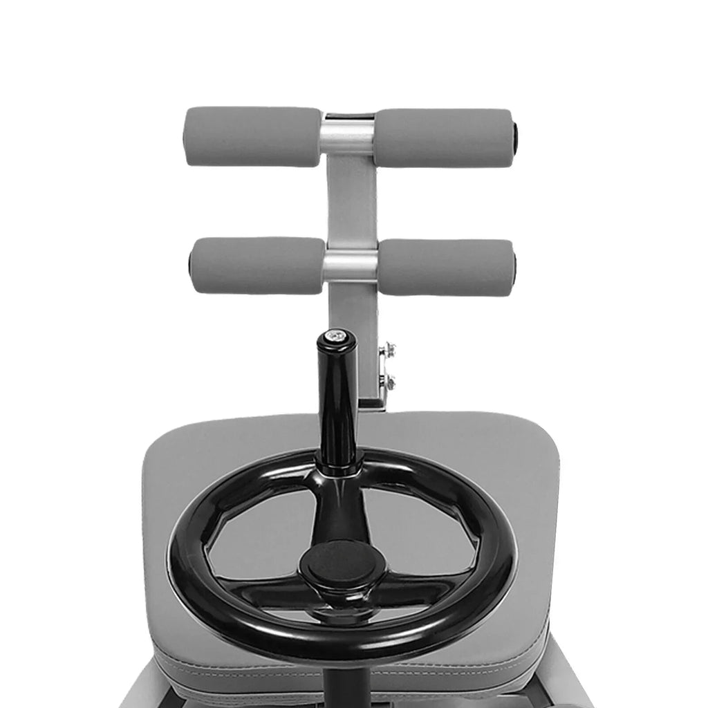 Leg Stretcher Training Machine, Steel, Gray, 330 lbs Capacity