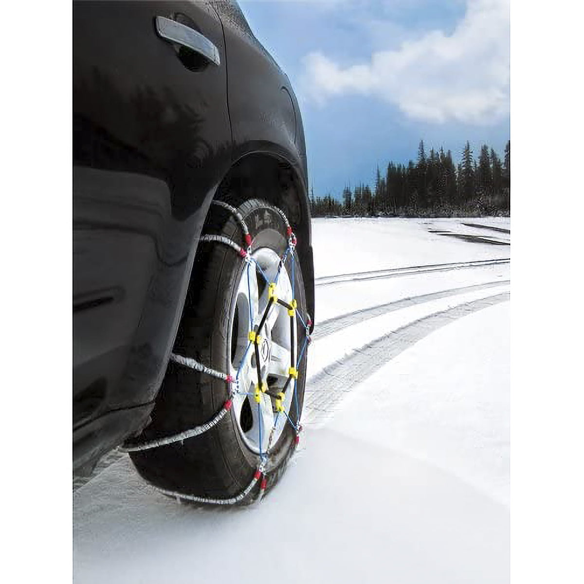 Peerless Chain SZ143 Super Z6 Snow Cable Tire Chain for Cars, Trucks, and SUVs, 1 Pair of Chains and Tighteners
