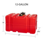 Scepter 12 Gallon Portable Marine Gas Can, Large Capacity Boat Fuel Tank