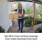 Like-New Ring Battery Doorbell, Home or business security with Head-to-Toe video, Live View with Two-Way Talk, and Motion Detection & Alerts