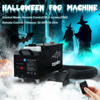 TCFUNDY 1500W Low Lying Fog Machine, Dry-Ice Effect Fogger w/ Tube, Ground Smoke Machine w/ DMX & Wireless Remote Control, Ideal Atmosphere Maker for Halloween, Parties, Weddings and Stage