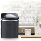 Frigidaire Portable Self-Cleaning Ice Maker, Black Stainless Steel - EFIC117-Ssblack_Sc