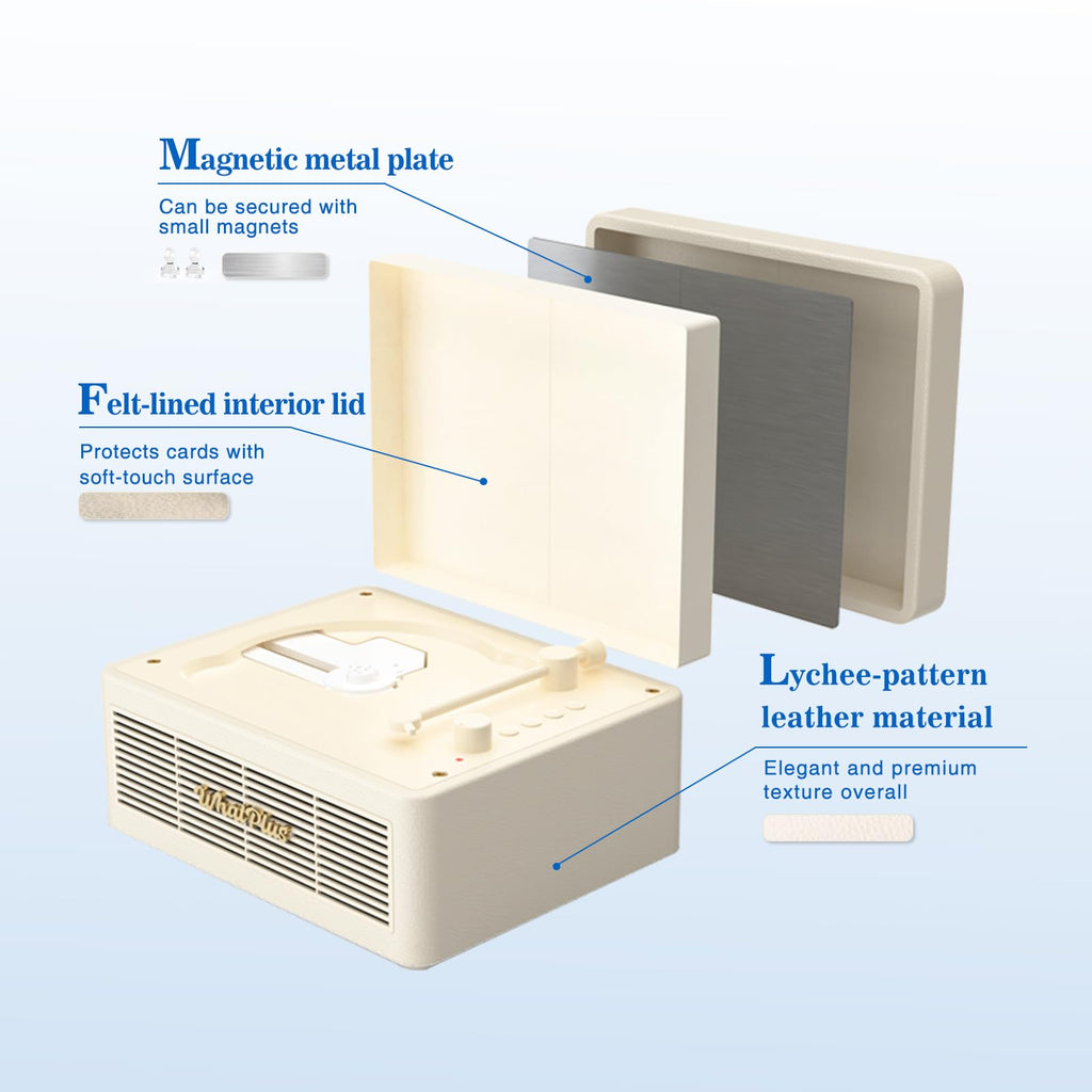 CD Player with Bluetooth Speakers, App Control, Magnetic Display