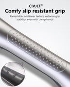 2 Pack Suction Cup Shower Grab Bars for Seniors, Handles Bathtub Rails