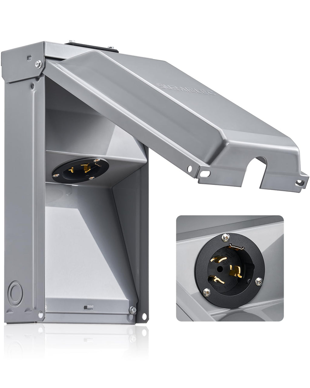 50 Amp Generator Power Inlet Box, 120/240V Inlet Box