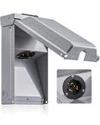 50 Amp Generator Power Inlet Box, 120/240V Inlet Box
