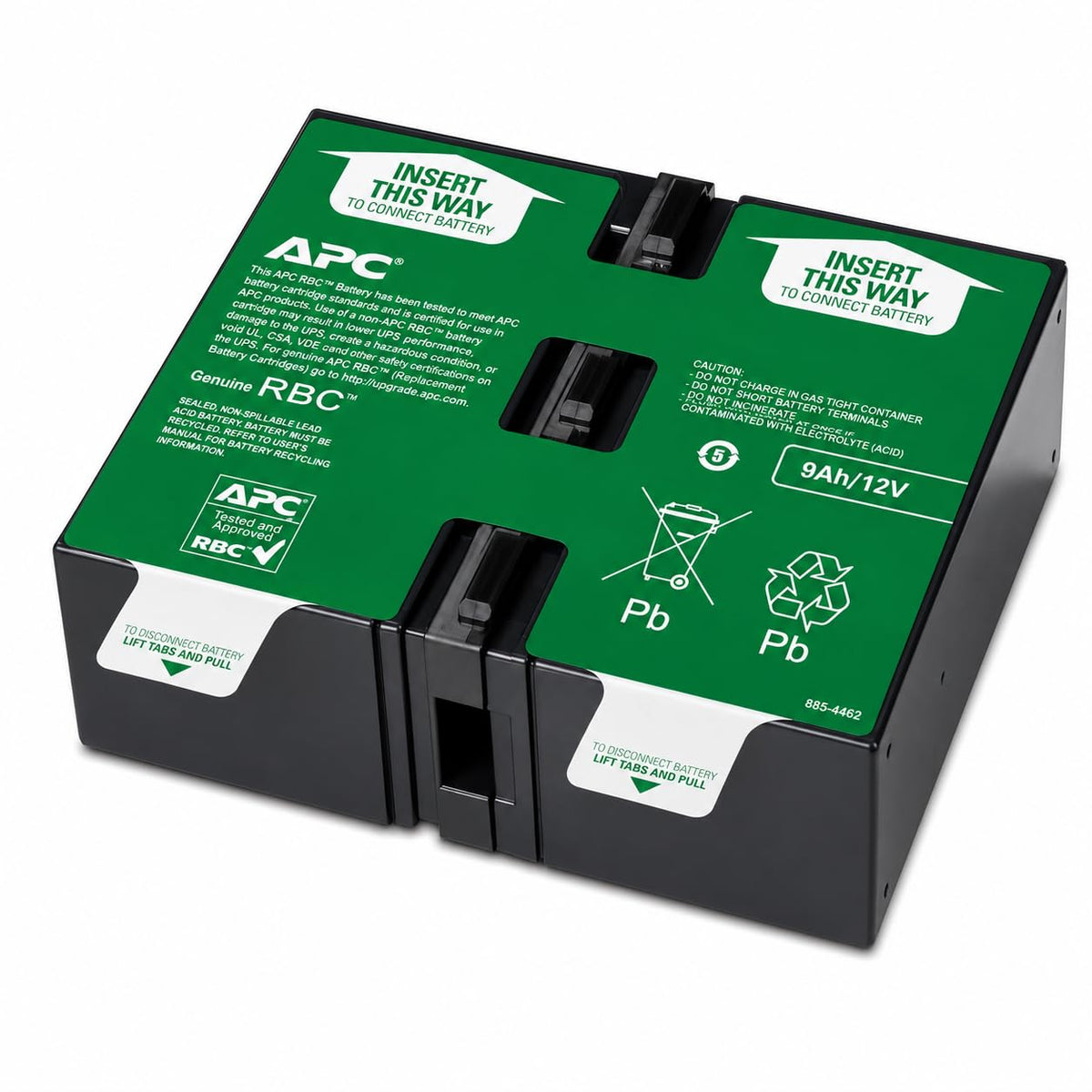 APC Genuine UPS Replacement Battery APCRBC124 for BX1500M, SMC1000-2UC