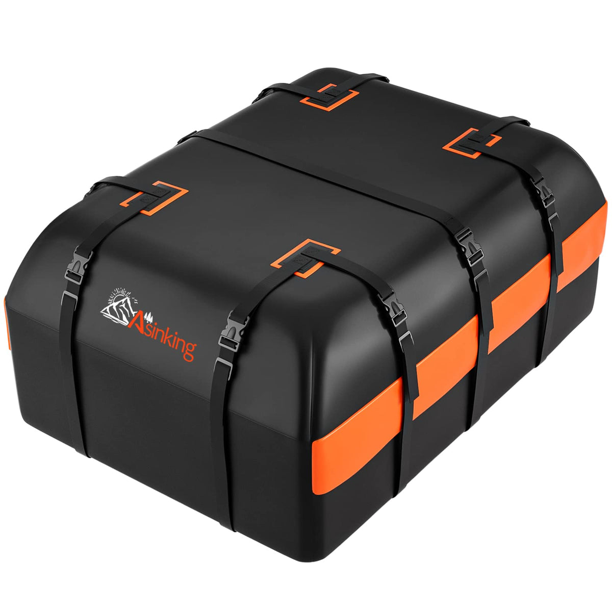 Car Rooftop Cargo Carrier Bag, 21 Cubic Feet 100% Waterproof Heavy Duty 840D Car Roof Bag for All Vehicle with/Without Racks - Anti-Slip Mat, 6 Door