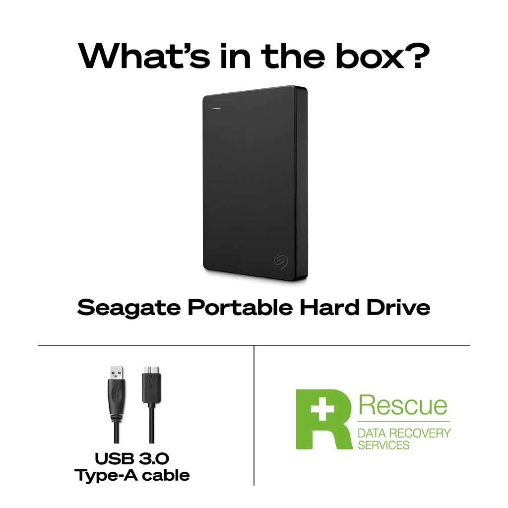 Seagate 2TB Portable Hard Drive | USB 3.0 (STGX2000400)