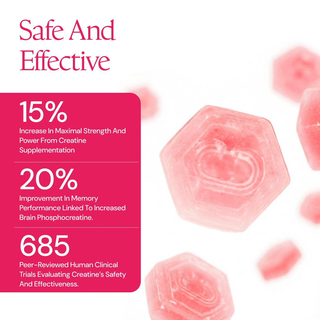 Create Creatine Monohydrate Gummies for Women and Men, Watermelon, 90ct