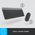 Logitech MK470 Slim Wireless Combo Compact Keyboard and Mouse - Graphite