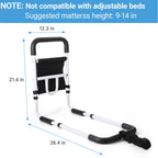 Bed Rails for Elderly Adults Safety with Bedside Storage Pocket