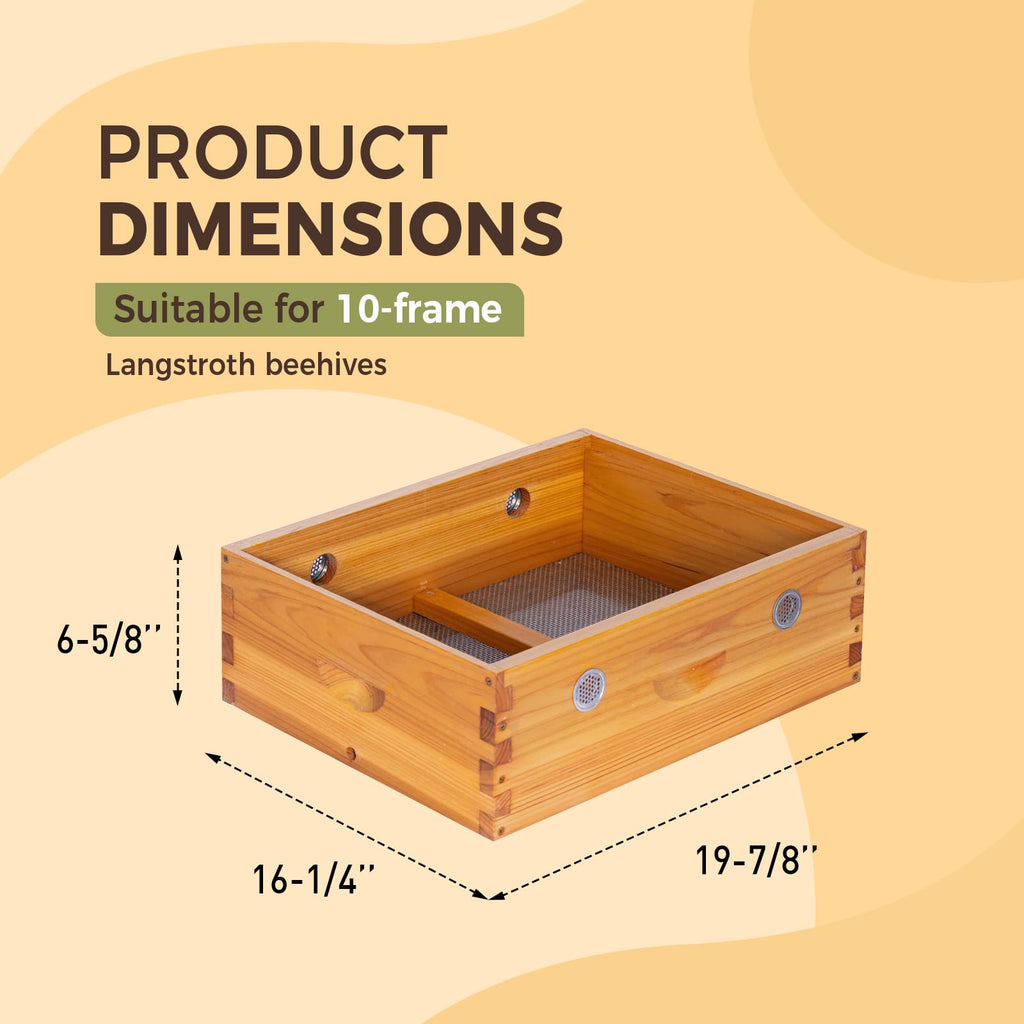 Honey Lake 10-Frame Beehive Quilt Box for Langstroth Hives