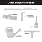 Rust-Oleum RockSolid Garage Floor Coating Kit, Gray, 2.5 Car Kit