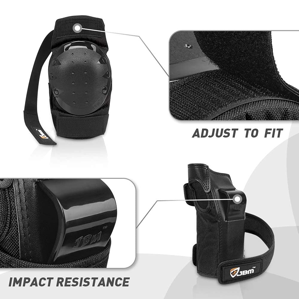 JBM Adult & Kid Skating Protective Gear Set for Beginner to Advanced, Skateboard Helmet Knee and Elbow Pads with Wrist Guards for Inline Roller