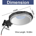100W Dusk to Dawn Outdoor Lighting with 10000LM 5000K Daylight