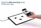 Photomyne A4 LED Light Pad for Slides, Negatives & Tracing